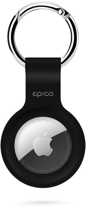 Silikonová klíčenka Epico pro Apple AirTag, černá