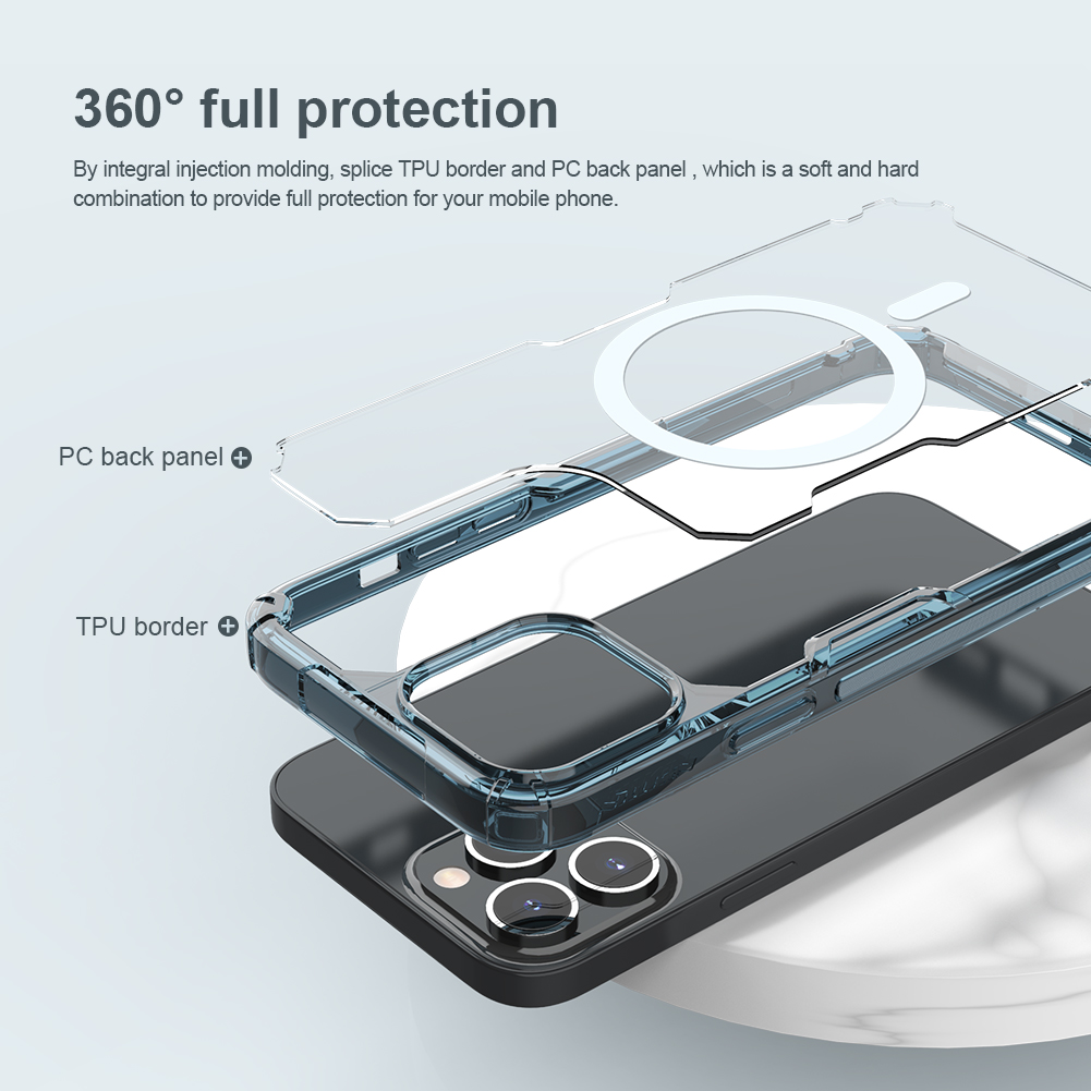 Ochranný kryt Nillkin Nature TPU PRO Magnetic pro Apple iPhone 14 Pro Max, modrá