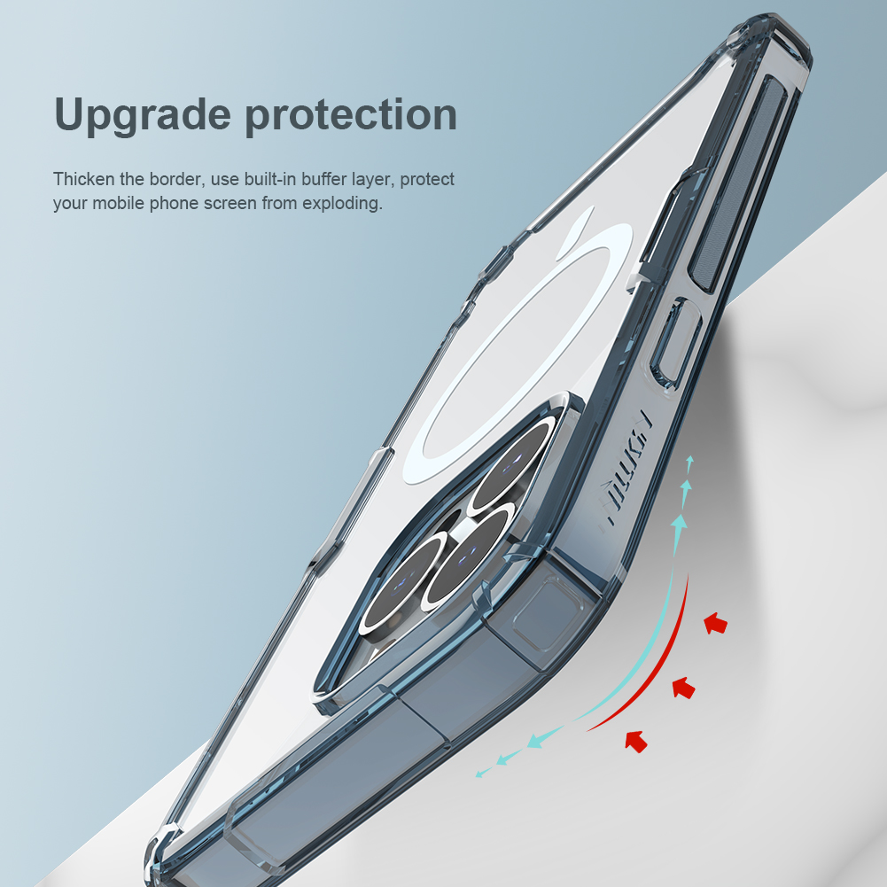 Ochranný kryt Nillkin Nature TPU PRO Magnetic pro Apple iPhone 14 Pro Max, modrá