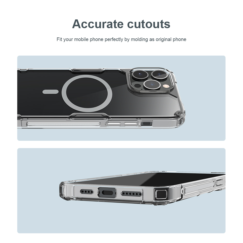 Ochranný kryt Nillkin Nature TPU PRO Magnetic pro Apple iPhone 14 Pro Max, transparentní