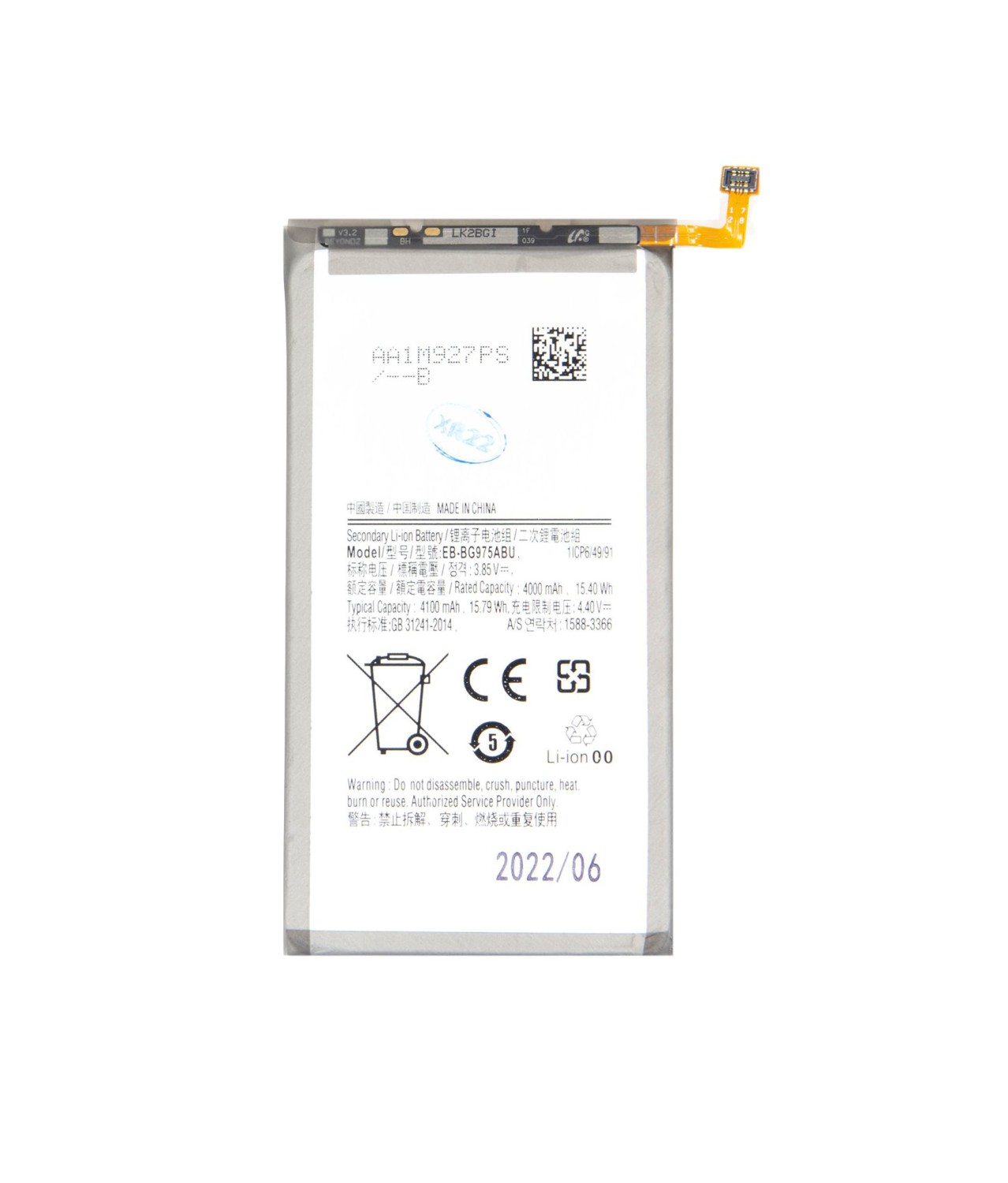 Baterie EB-BG975ABU pro Samsung Galaxy S10+, Li-Ion 4100mAh (OEM)