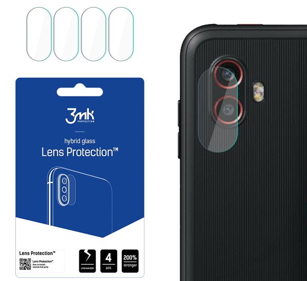 Hybridní sklo 3mk Lens ochrana kamery pro Samsung Galaxy XCover 6 Pro (4ks)