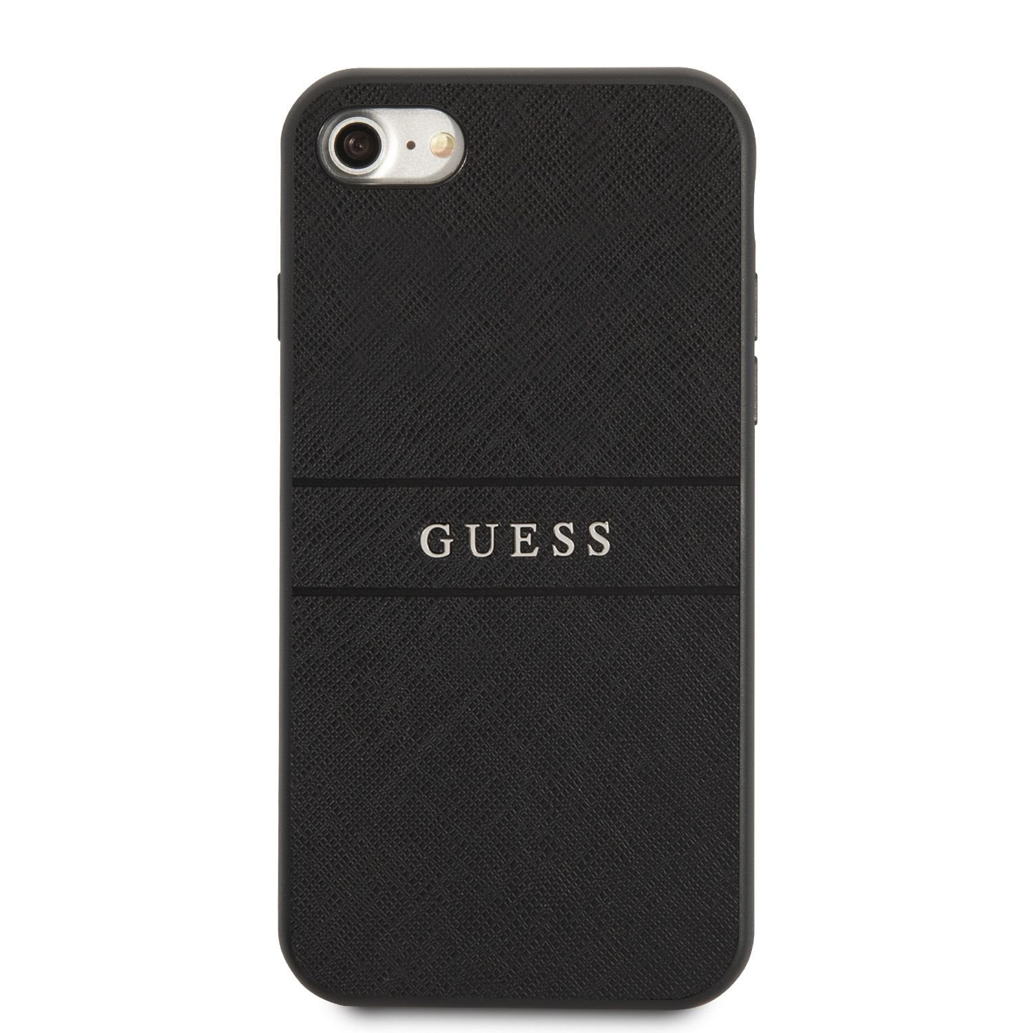 Zadní kryt Guess PU Leather Saffiano pro Apple iPhone 14 Pro Max, černá