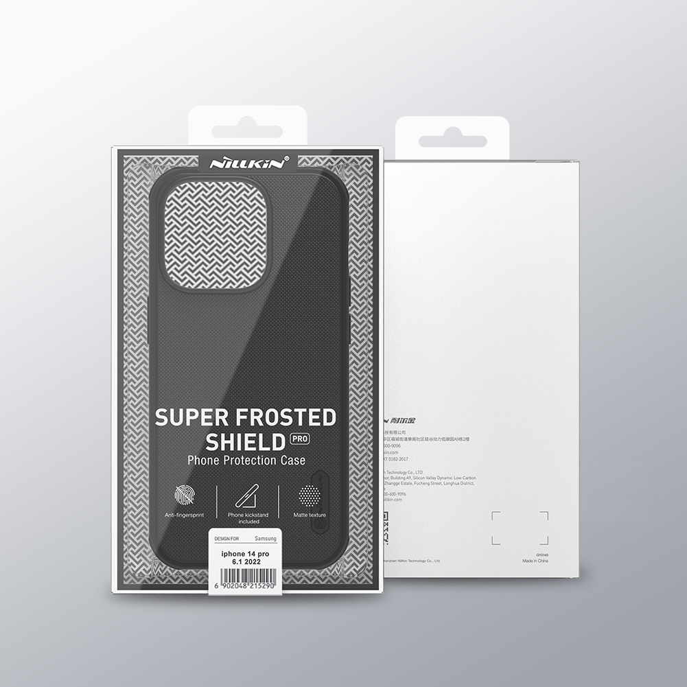 Zadní kryt Nillkin Super Frosted PRO pro Apple iPhone 14 Pro, černá
