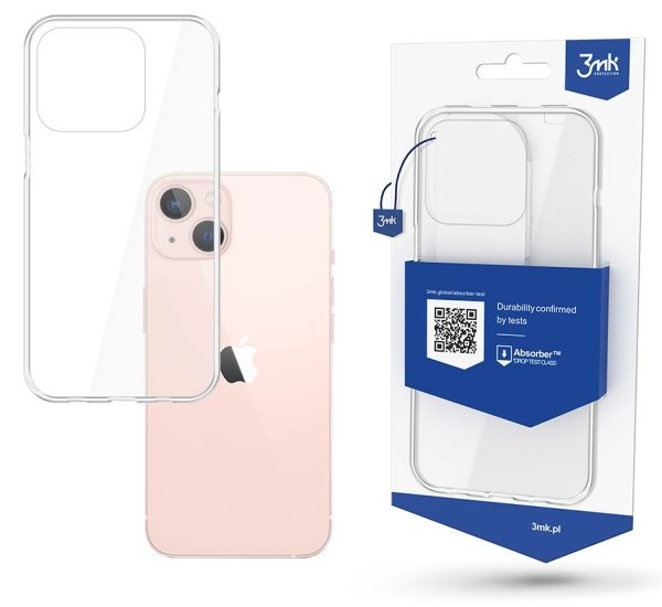 Silikonové pouzdro 3mk Clear Case pro Apple iPhone 14 Plus, čirá