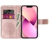 Flipové pouzdro Forcell MEZZO pro Samsung Galaxy A52 4G/5G, mandala rose gold