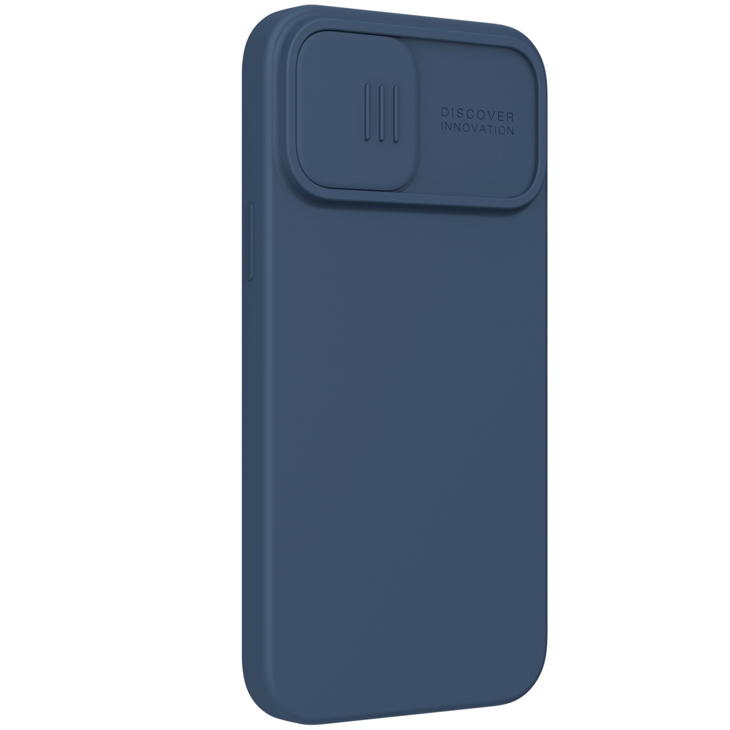 Levně Silikonový kryt Nillkin CamShield Silky pro Apple iPhone 14 Plus, modrá