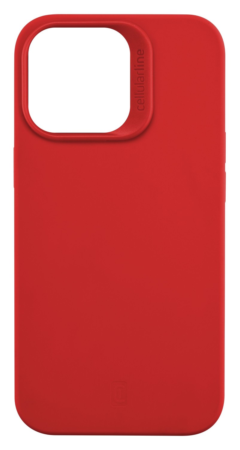 Silikonový kryt Cellularline Sensation pro Apple iPhone 14 PRO, červená