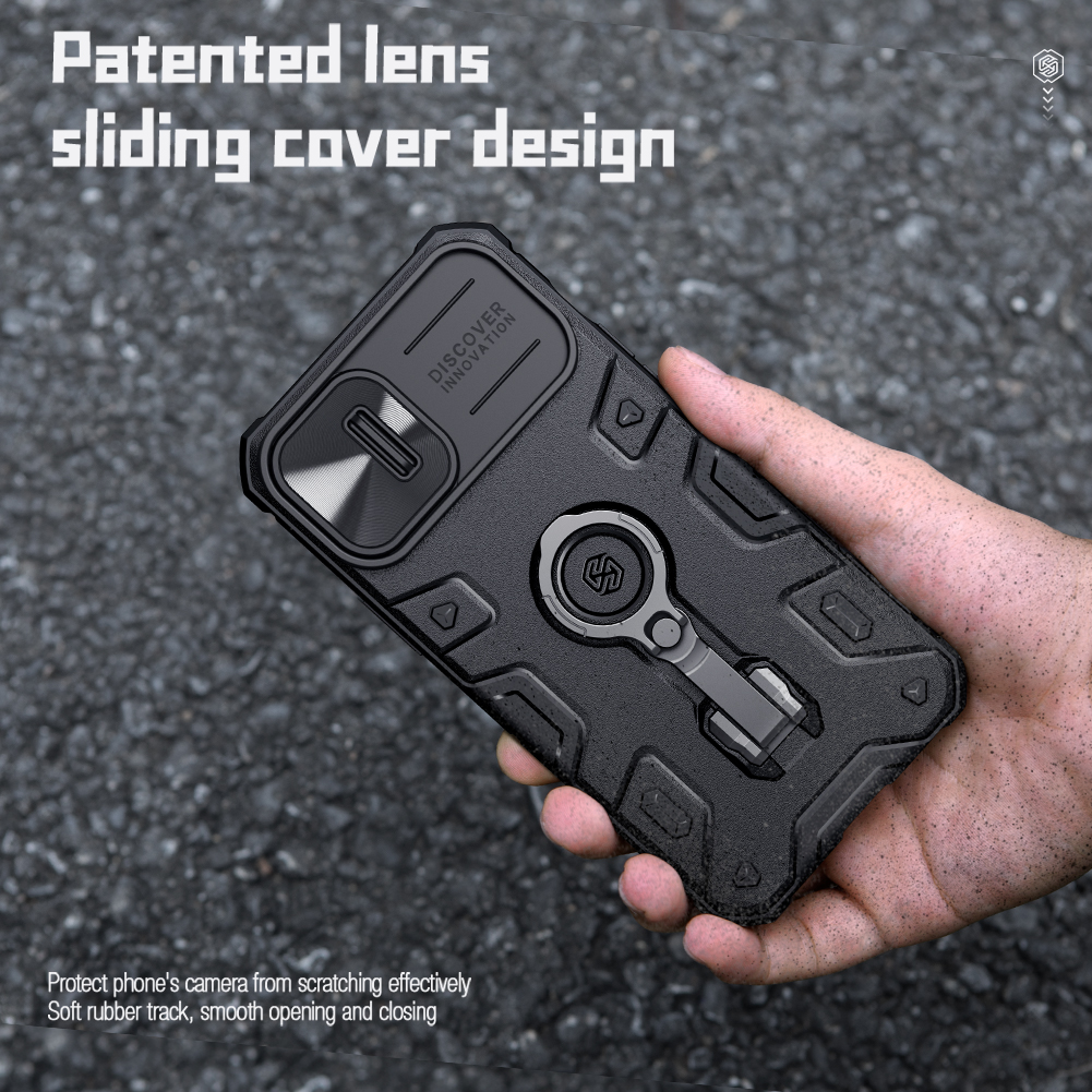 Zadní kryt Nillkin CamShield Armor PRO Magnetic pro Apple iPhone 14, černá