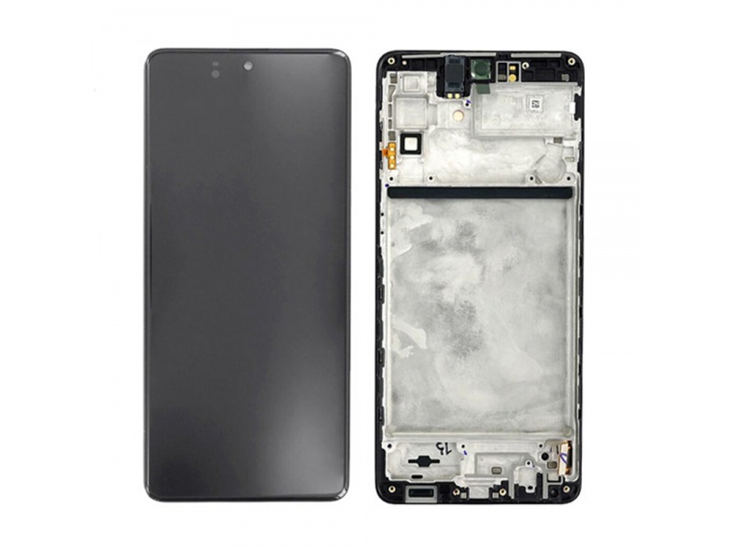 LCD + dotyk + rámeček pro Samsung Galaxy M52s 5G, black (Service Pack) + DOPRAVA ZDARMA