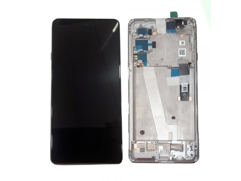 LCD + dotyk + rámeček pro  Motorola Edge 20, frosted white (Service Pack)