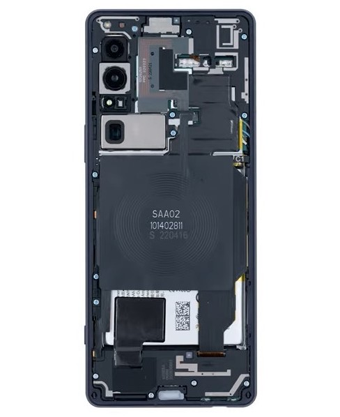 LCD + dotyk + přední kryt pro Sony Xperia 1 IV, white ( Service Pack )