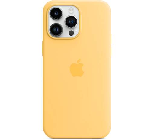 Silikonový kryt MagSafe pro Apple iPhone 14 Pro Max, sunglow