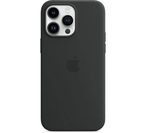 Levně Silikonový kryt MagSafe pro Apple iPhone 14 Pro Max, midnight black