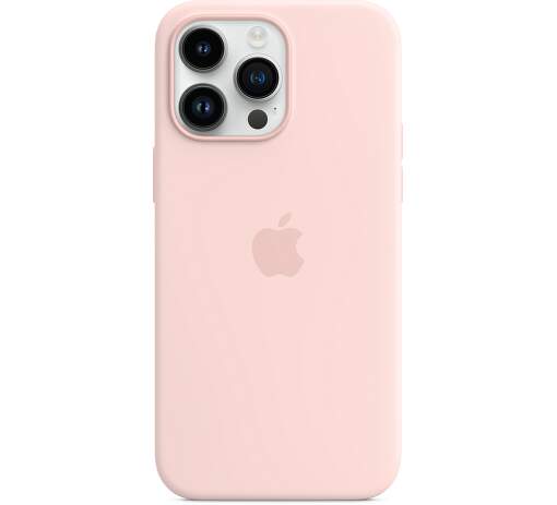 Silikonový kryt MagSafe pro Apple iPhone 14 Pro, chalk pink