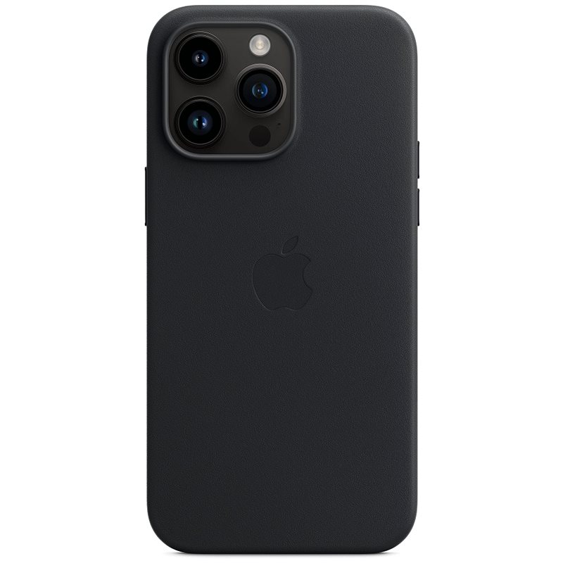 Apple kožený kryt Leather Case MagSafe pro Apple iPhone 14 Pro, midnight black