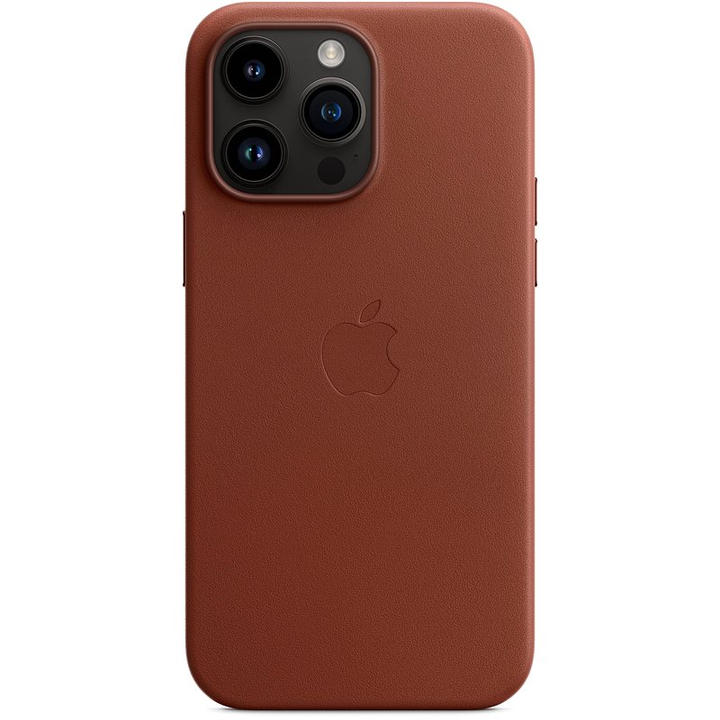 Levně Apple kožený kryt Leather Case MagSafe pro Apple iPhone 14 Plus, umber