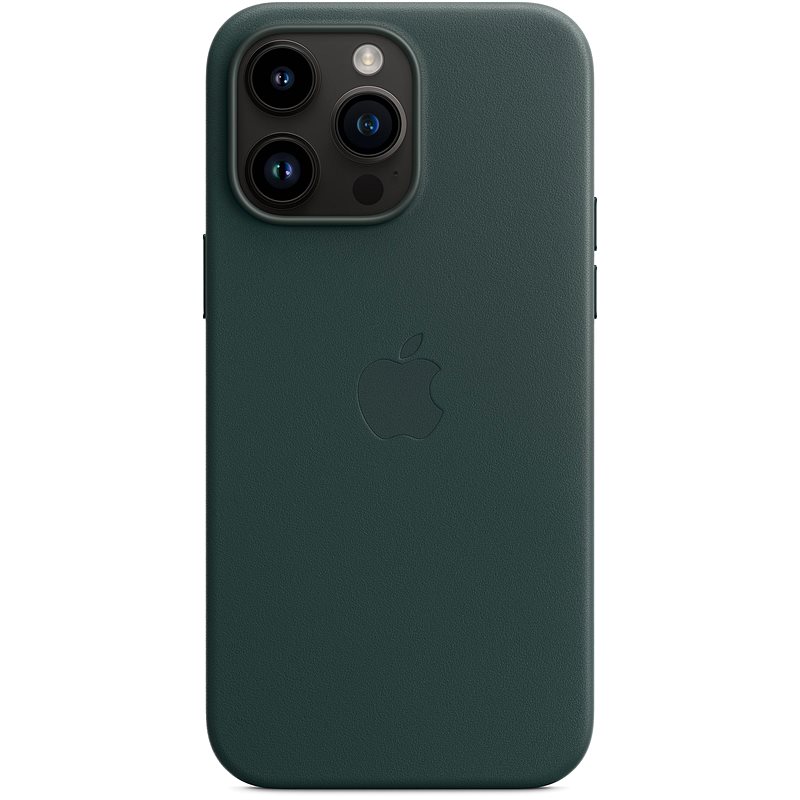 Levně Apple kožený kryt Leather Case MagSafe pro Apple iPhone 14 Plus, forest green
