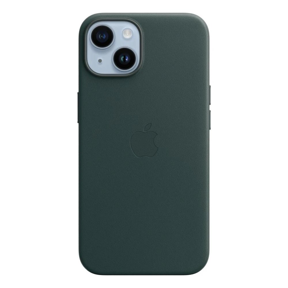 Apple kožený kryt Leather Case MagSafe pro Apple iPhone 14, forest green