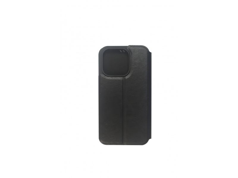 Levně Flipové pouzdro RhinoTech FLIP Eco Case pro Apple iPhone 14 Pro Max, černá