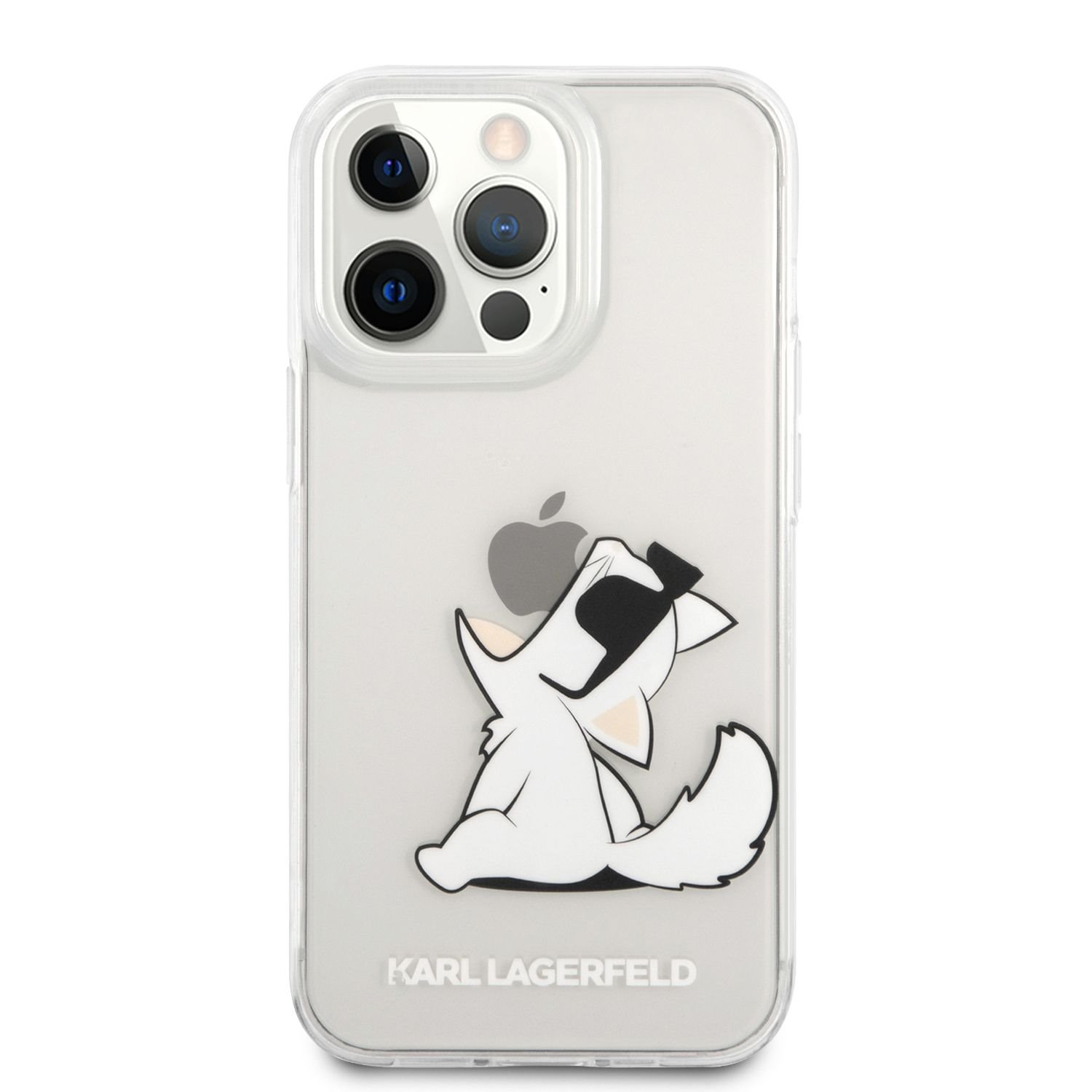 Zadní kryt Karl Lagerfeld PC/TPU Choupette Eat pro Apple iPhone 14 Pro Max, transparentní