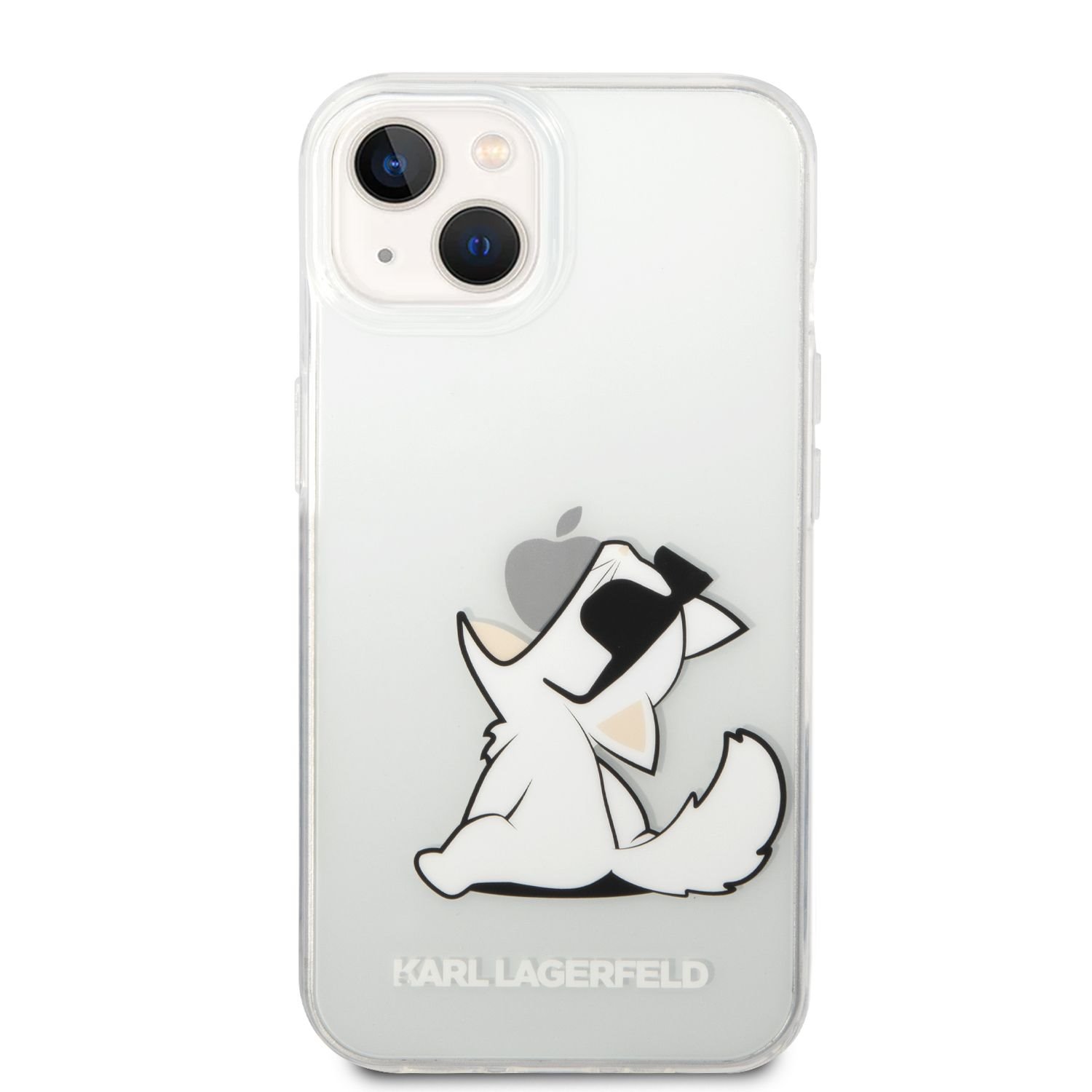 Zadní kryt Karl Lagerfeld PC/TPU Choupette Eat pro Apple iPhone 14 Plus, transparentní