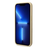 Zadní kryt Guess PC/TPU Glitter Flakes Metal Logo pro Apple iPhone 14 Plus, zlatá