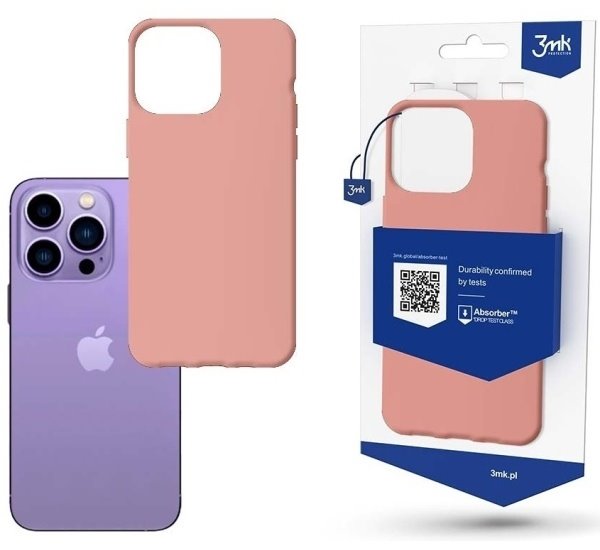 Ochranný kryt 3mk Matt Case pro Apple iPhone 14 Pro, růžová