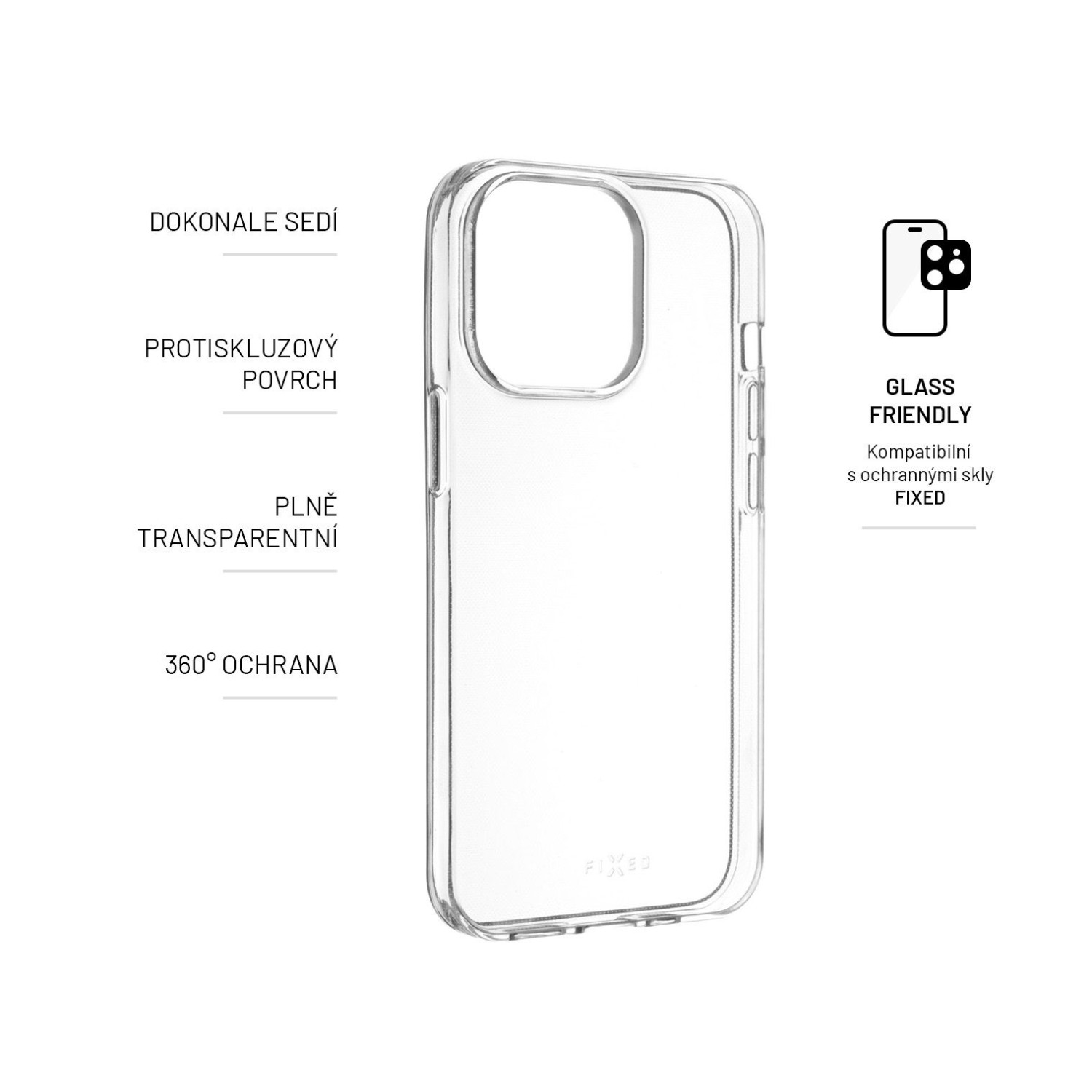 Silikonové pouzdro FIXED pro OnePlus 10T, čirá