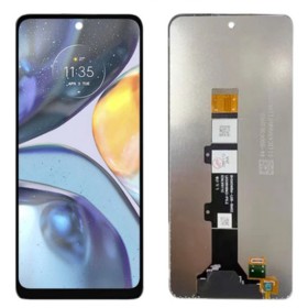 LCD + dotyk + přední kryt pro Motorola Moto G22, black