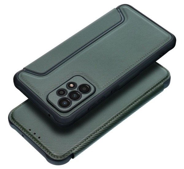 Flipové pouzdro RAZOR Book pro Samsung Galaxy A52 4G/5G / A52s, tmavě zelená