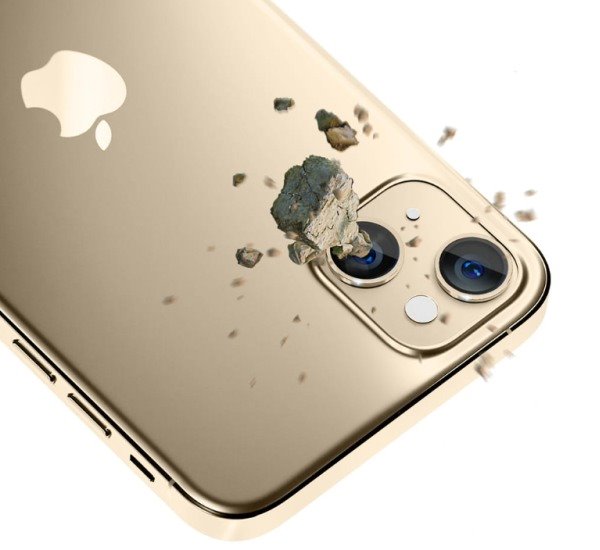 Tvrzené sklo 3mk Lens Pro ochrana kamery pro Apple iPhone 14, gold