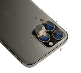 Tvrzené sklo 3mk Lens Pro ochrana kamery pro Apple iPhone 14 Pro / iPhone 14 Pro Max, graphite grey