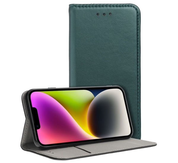 Levně Flipové pouzdro Smart Magneto pro Samsung Galaxy A23 5G, tmavě zelená