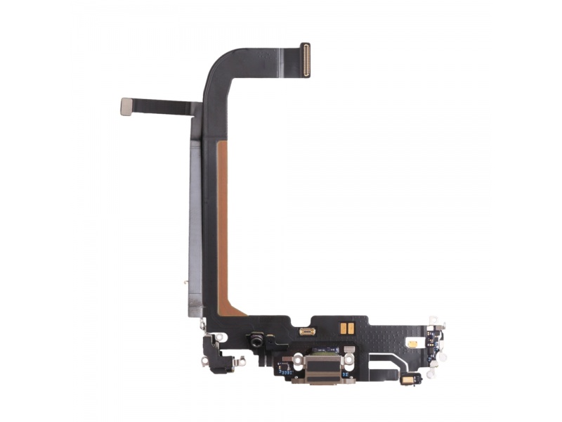 Levně Charging Dock Connector Flex Gold for Apple iPhone 13 Pro Max (Genuine)