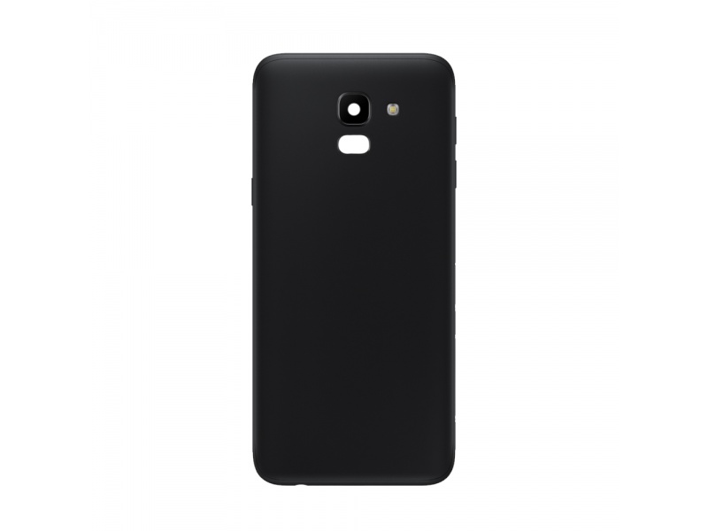 Zadní kryt baterie s čočkami a rámečkem pro Samsung Galaxy J6, black (OEM)