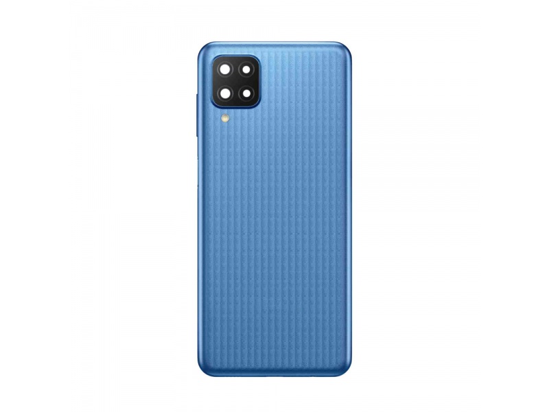 Zadní kryt baterie s čočkami a rámečkem pro Samsung Galaxy M12, blue (OEM)
