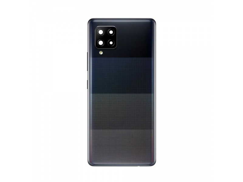 Zadní kryt baterie s čočkami a rámečkem pro Samsung Galaxy A42 5G, black (OEM)