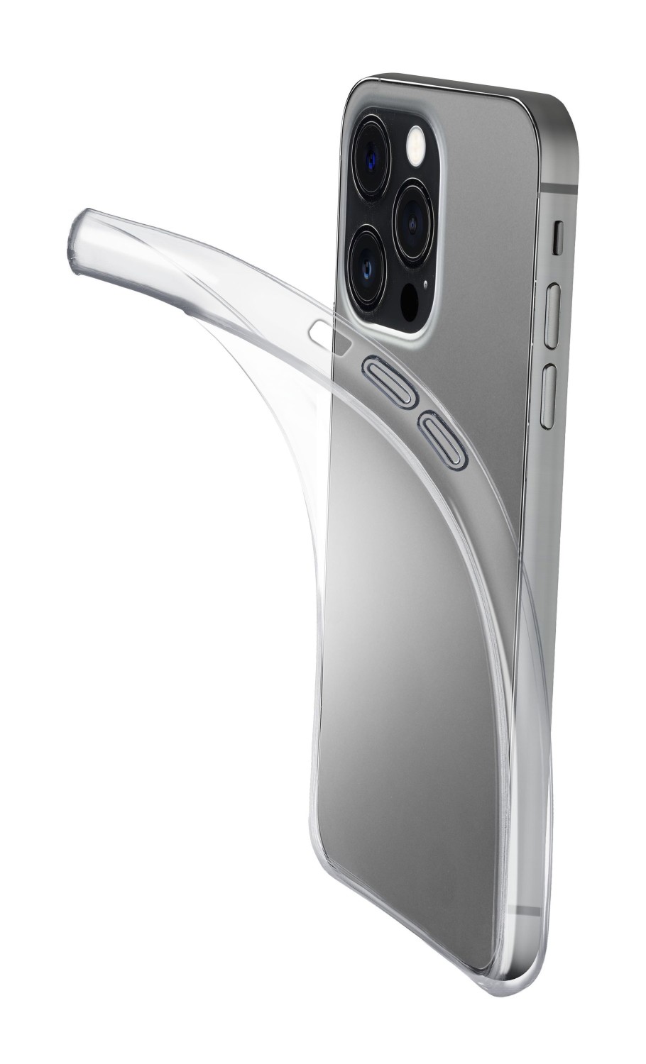Levně Extratenký zadní kryt CellularLine Fine pro Apple iPhone 14 Pro Max, transparentní