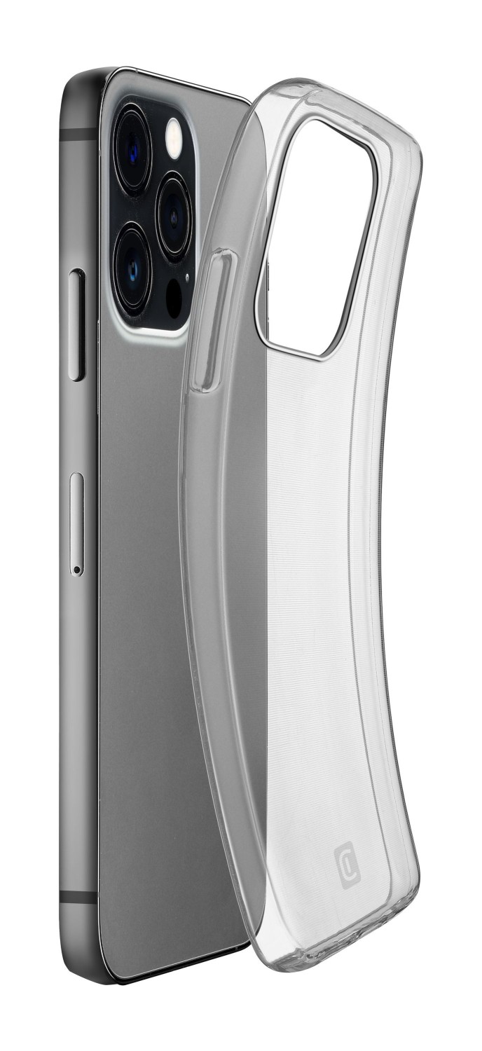 Extratenký zadní kryt CellularLine Fine pro Apple iPhone 14 Pro, transparentní