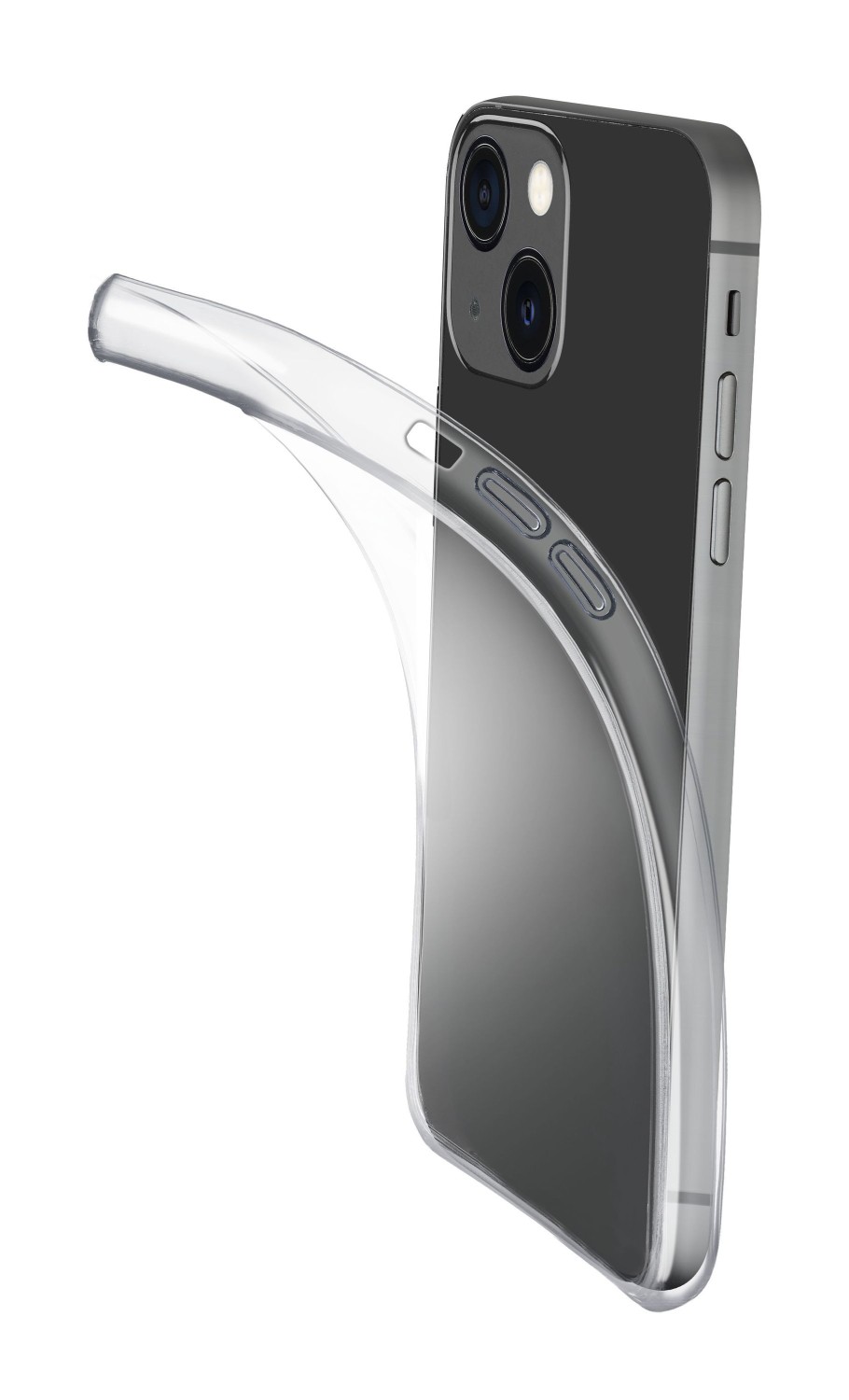 Levně Extratenký zadní kryt CellularLine Fine pro Apple iPhone 14, transparentní