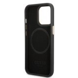 Zadní kryt Guess PU 4G MagSafe pro Apple iPhone 14 Pro Max, černá
