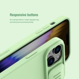 Silikonový kryt Nillkin CamShield Silky pro Apple iPhone 14 Plus, zelená