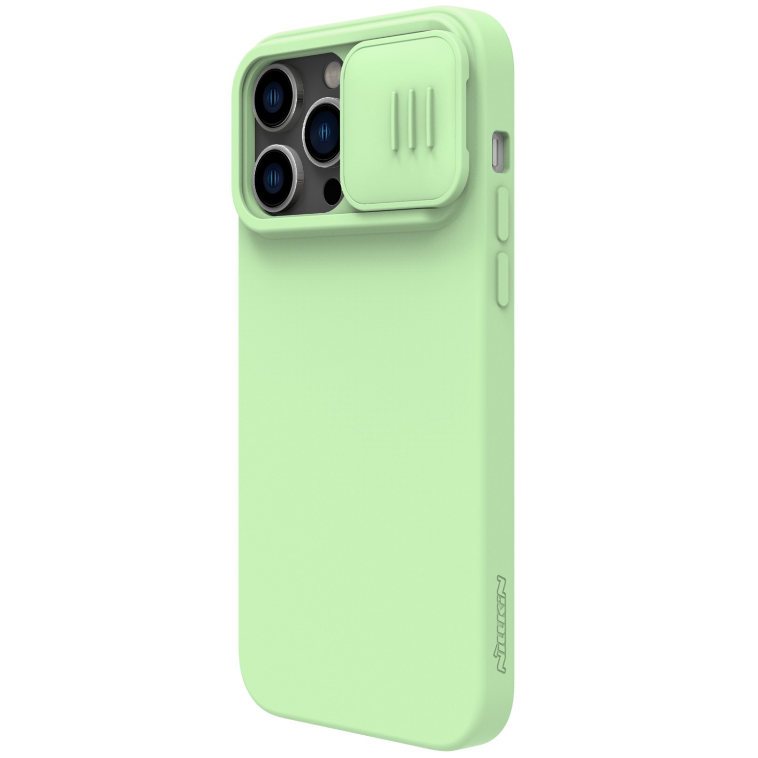 Silikonový kryt Nillkin CamShield Silky pro Apple iPhone 14 Pro, zelená