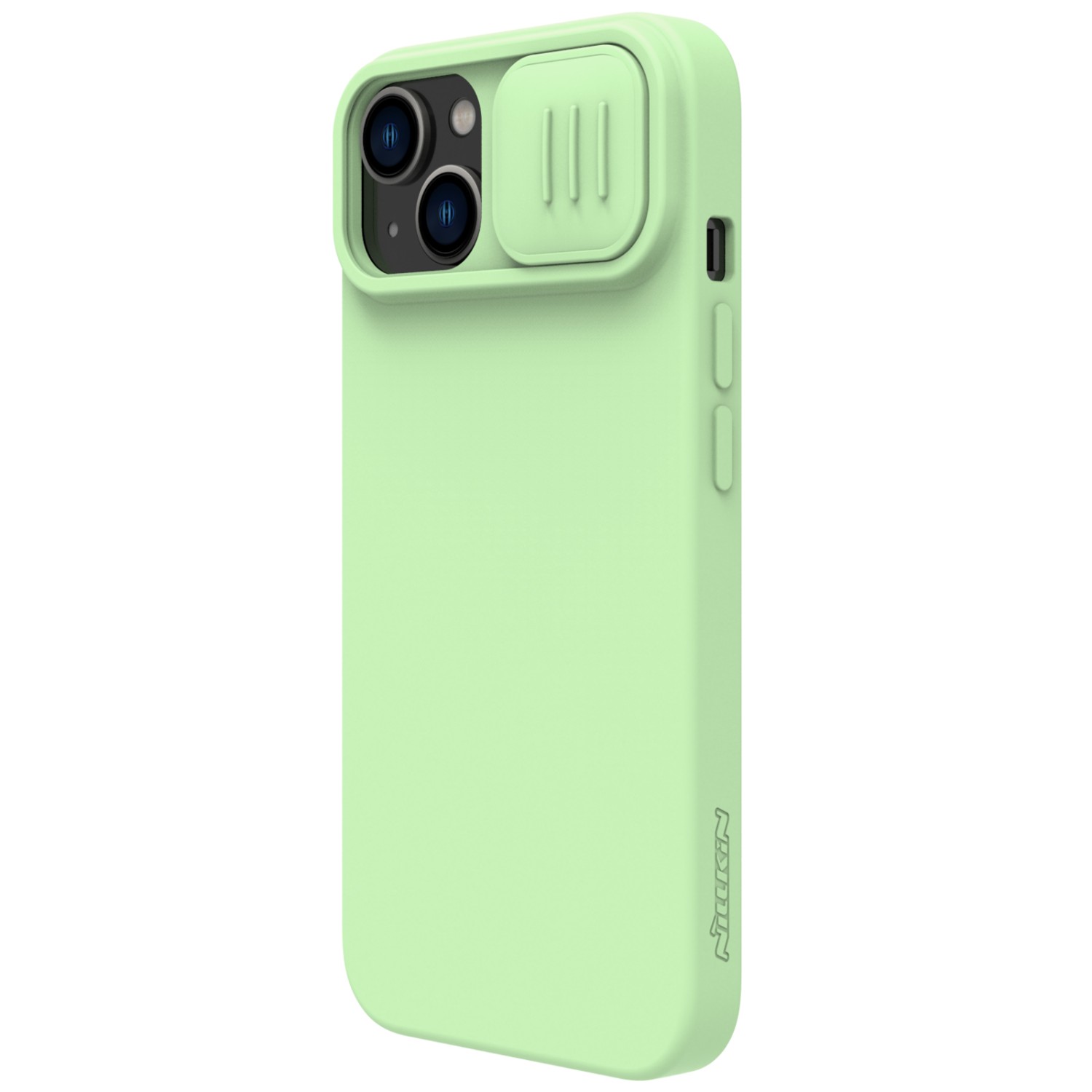 Silikonový kryt Nillkin CamShield Silky pro Apple iPhone 14, zelená
