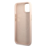 Zadní kryt Guess PU 4G MagSafe pro Apple iPhone 14 Plus, růžová