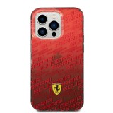 Zadní kryt Ferrari Gradient Allover pro Apple iPhone 14 Pro, červená