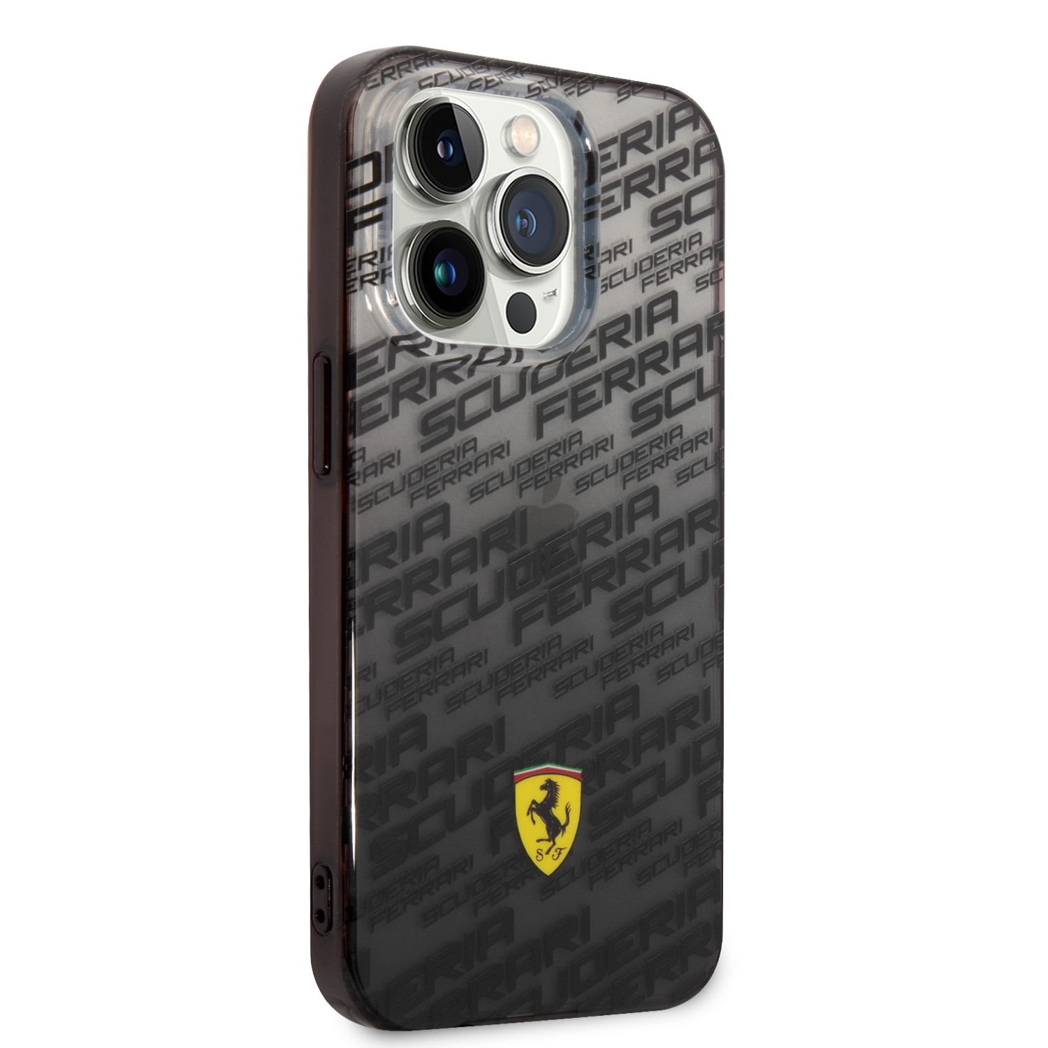 Zadní kryt Ferrari Gradient Allover pro Apple iPhone 14 Pro Max, černá