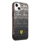 Zadní kryt Ferrari Gradient Allover pro Apple iPhone 14 Plus, černá