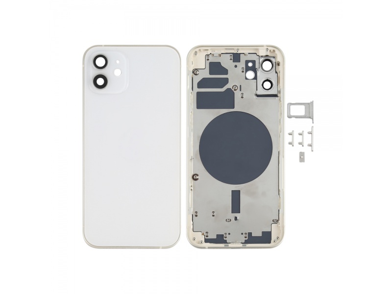 Levně Zadní kryt baterie pro Apple iPhone 12, white
